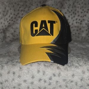 Vinyage Rust Caterpillar Yellow and Black Men's Hat